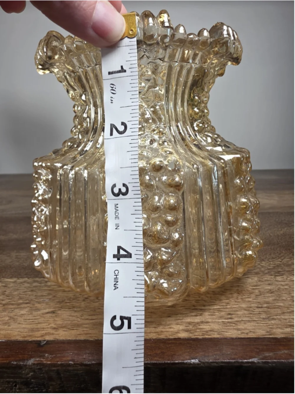 Antique Marigold Carnival Glass 2-1/4